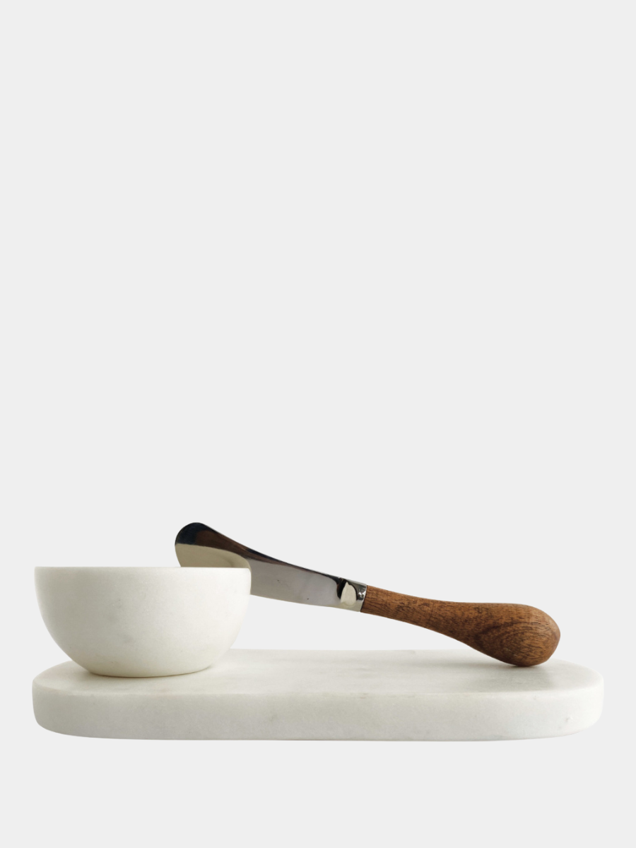 Marble Tray and Canap¨¦ Set