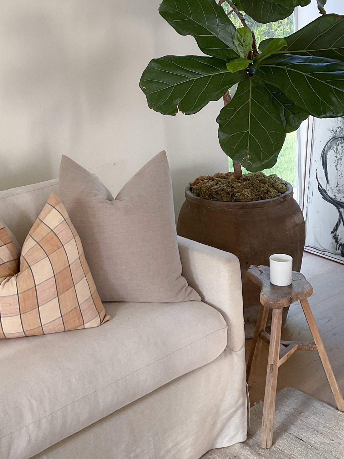 Oversized Linen Pillow