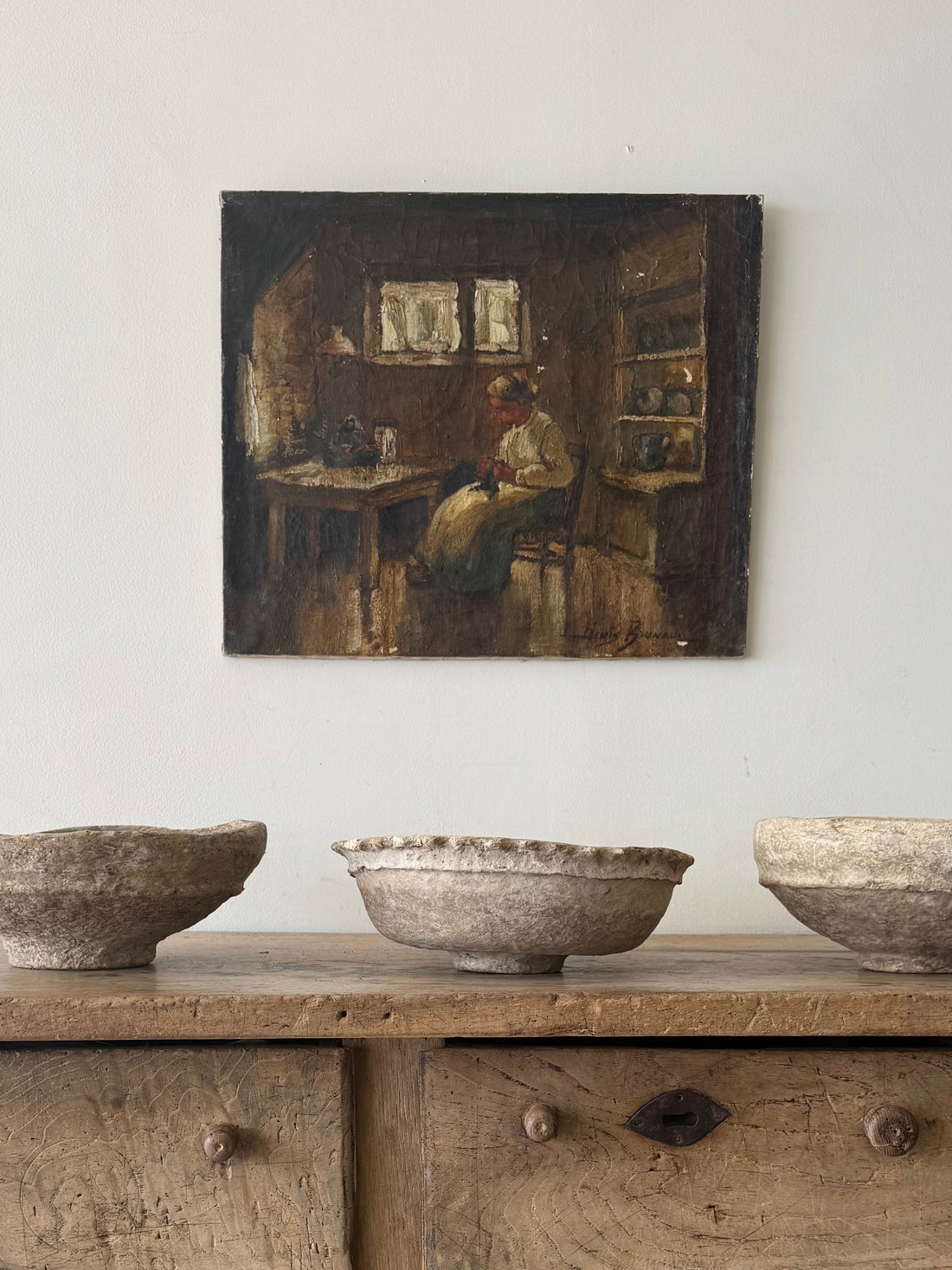 Found Paper Mache Bowl