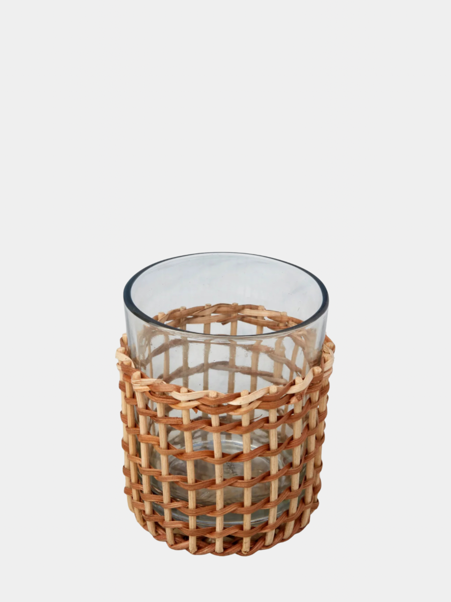 Woven Cane Glass - Short