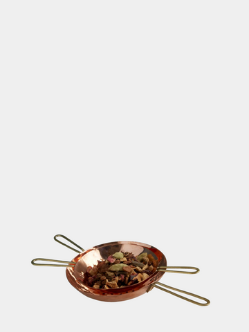 Copper and Brass Double Tea Strainer
