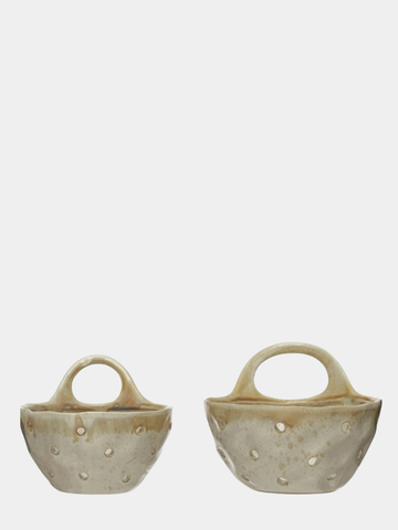 Stoneware Berry Bowl - Beige