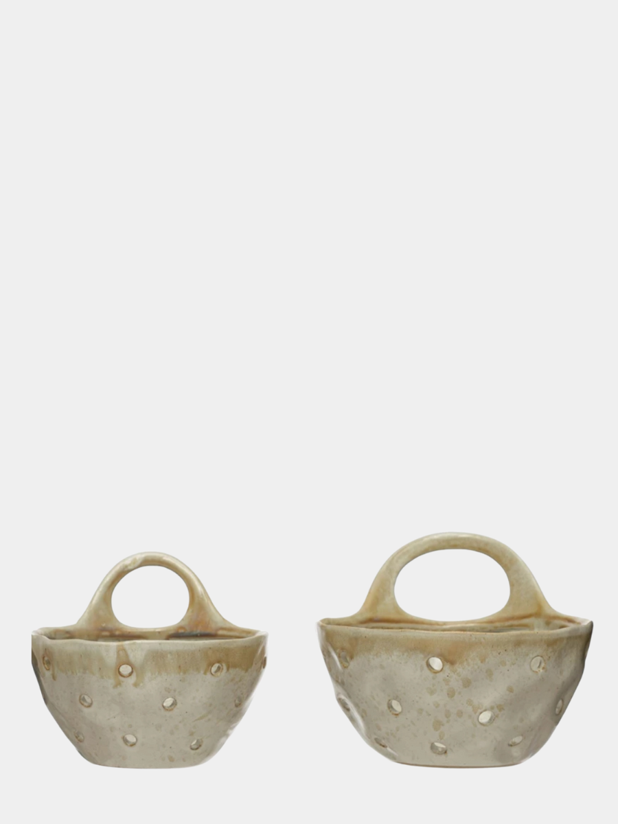 Stoneware Berry Bowl - Beige